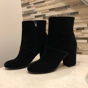 Black Velour Booties American Eagle